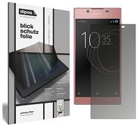 dipos I Protección de la Vista Compatible con Sony Xperia L1 Protector de Pantalla Privacy