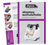 dipos I Protector de Pantalla Compatible con Monsieur Cuisine Smart SKMS 1200 A1 pelicula Protectora Claro