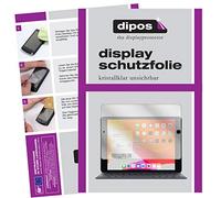 dipos I Protector de pantalla transparente compatible con Apple iPad de 10,2 pulgadas (2019) Protector de pantalla