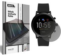 dipos I Protección de la Vista Compatible con Fossil The Carlyle HR (5. Gen.) Protector de Pantalla Privacy