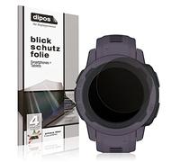 dipos Protector de Pantalla Antiespía para Garmin Instinct 2S (45mm) | Película protectora mate, filtro de privacidad 4 vías, ajuste perfecto, antiarañazos, sin burbujas, autoadhesivo