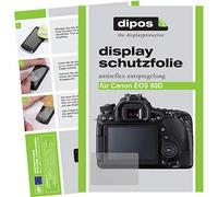 dipos - Protector de Pantalla Compatible con Canon EOS 80d (6 Unidades, antirreflectante), Mate