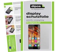 dipos - Protector de Pantalla Compatible con Elephone S3 (6 Unidades, antirreflectante), Mate