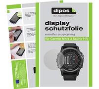 dipos - Protector de Pantalla Compatible con Garmin Fenix 3 Zafiro HR (6 Unidades, antirreflectante), Mate