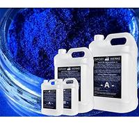 Dipoxy 2K-700 - Resina epoxi con pigmento (1,5 kg + 25 g), color azul 02