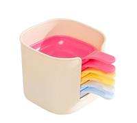 Dipping Bowls, 6-Piece Small Sauce Plates Set with Stand, Versatile Serving Dishes, Reusable Condiment Containers for Dressing, Home Kitchen, Camping, Picnic, Dinner Use, 3.62x4.92x3.15 inches