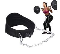 Dipriem De Levantamiento De Pesas | Cinturón De Entrenamiento De Fuerza Para,Doble Anillo D Equipo De Entrenamiento De Levantamiento De Pesas Con Cadena De Acero Y Una Correa Soporte De La Espalda