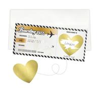 DIPZO Rasca de vacaciones personalizado, 1 boleto de embarque con sobres, regalo sorpresa para revelar destino en cumpleaños, San Valentín, familia & pareja