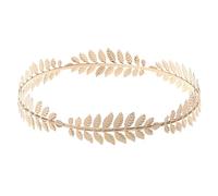 DIPZO Tiara de Corona de Hoja de Oro Diadema, Corona de Laurel Griega y Romana para Mujeres, Accesorio Boho de Diosa, Boda, Disfraz y Eventos Especiales