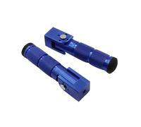 DIQXLGS 1 Par M8 Universal Moto Trasero Estribo Pedal Modificación Aleación De Aluminio Plegable Estribos Traseros Vehículo Todo Terreno Bicicleta(Azul)