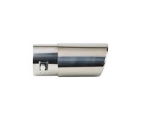 DIQXLGS 1 Pieza De 2.5 Pulgadas Accesorio Para Coche Acero Inoxidable Plateado Puntas De Escape Coloridas Silenciador Tubo De Escape(Plata,Derecho)