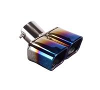 DIQXLGS 1 Ud Silenciador Tubo Exterior Tubo De Escape Acero Inoxidable Tobera Trasera Para Mitsubishi Para Eclipse Cross 2017 2018 2019(Azul,Tubo doble)