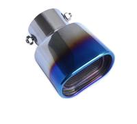 DIQXLGS 1 Ud Silenciador Tubo Exterior Tubo De Escape Acero Inoxidable Tobera Trasera Para Mitsubishi Para Eclipse Cross 2017 2018 2019(Azul,Tubo único)