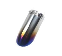 DIQXLGS 1 Unidad Acero Inoxidable Puntero Silenciador Tubo Redondo Para N&issan Para X-Trail T32 2014-2020 Boquilla Escape Accesorio Coche(Azul)