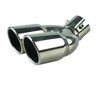 DIQXLGS 1 Unidad Para Mitsubishi Para Eclipse Cross 2018 2019 2020 2021 2022 2023 Tobera Silenciadora Escape Acero Inoxidable(Plata,Doblar)