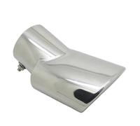 DIQXLGS 1 Unidad Para Mitsubishi Para Eclipse Cross 2018 2019 2020 2021 2022 2023 Tubo De Escape De Acero Inoxidable Silenciador(Plata,Tubo único)