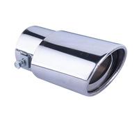 DIQXLGS 1 Unidad Para R&enault Para Kadjar HA HL 2015 2016-2020 76mm Accesorios De Tubo De Escape Acero Inoxidable Silenciador Terminal(Plata)