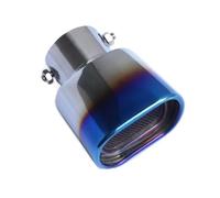 DIQXLGS 1Pza Tubo Escape Exterior Silenciador Terminal Acero Inoxidable Dedicado Para Mitsubishi Para Eclipse Cross 2017 2018 2019(Azul,Tubo único)