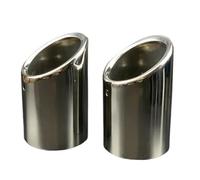 DIQXLGS 2 Unid Para F&ord Para KUGA 2013 2014 2015 2016 2017 2018 2019 Accesorios Tuning Acero Inox Terminal Escape Cubresilenciador(Plata)