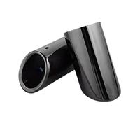 DIQXLGS 2 Unidades Para Q7 TDI Quattro 2006-2013 Tubo De Escape Auto Cromo Acero Inoxidable Boquilla Silenciador Accesorios AUTO(NEGRO)