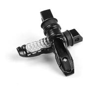 DIQXLGS 2Pzs Universales Estribos Traseros Pasajero Moto De Aluminio Pedales Scooter Modificación Pedal Motocicleta(Plateado)
