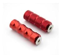 DIQXLGS 8mm Universal Plegable Reposapiés Para S1000RR HP4 S1000 RR S 1000RR 2009-2020 Aluminio Reposapiés Trasero Set Estribera(ROJO,1 par)