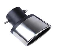DIQXLGS Accesorios De Acero Inoxidable Modificación De Garganta Trasera Del Silenciador De Coche Para Suzuki Para Swift 2011 2012 2013 2014 2015(Black+Silver)
