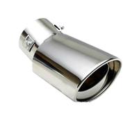 DIQXLGS Accesorios De Auto Tubo De Escape Silenciador Boquilla Para B&MW E82 E87 E63 E64 F06 Serie 6 1 E81 F12 F13 M6(Plata,Curvo)
