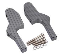 DIQXLGS Accesorios De Moto Reposapiés Pasajero Extensiones Reposapiés Patas Footpegs Para Vespa GT GTS 300 GTV 60 125 150 200 250 300IE(Titanio)