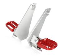 DIQXLGS Accesorios De Motocicleta Estribos Traseros Estribo Pasajero Bajos Para X-ADV XADV 750 XADV750 X-ADV750 2021 2022 2023 2024(ROJO)