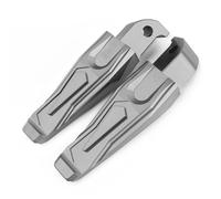 DIQXLGS Accesorios De Motocicleta Estribos Traseros Pasajero Para Yamaha MT07 MT-07 2015 2016 2017 2018 2019 2020 2021-2024(Titanio)