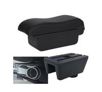 DIQXLGS Caja Almacenamiento Apoyabrazos Auto Piezas Retrofit Accesorios Interiores Auto Brazo Para Seat Para Ibiza Para Ibiza 6j Para Ibiza 6L(C2 Línea negra SIN USB)