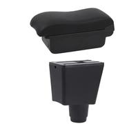 DIQXLGS Caja De Almacenamiento Coche Para Dacia Para Logan 2 Para Dokker Caja De Reposabrazos Coche Caja De Reposabrazos Coche Suministros Coche(B2 Línea Negra)