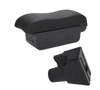 DIQXLGS Caja De Almacenamiento Interior Para Reposabrazos Auto De Cuero Con Superficie Curva Para Kia Para Picanto Para Picanto Para 3X-Line(B2 línea negra 3USB)