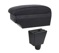 DIQXLGS Caja De Almacenamiento Para R&enault Para Logan 2 Reposabrazos Para Sandero 2 Accesorios Para Coche(Línea negra E1)