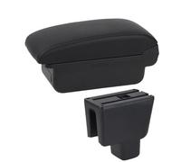 DIQXLGS Caja De Reposabrazos Coche Para BR-V Caja De Reposabrazos Central Caja De Almacenamiento Interior Piezas De Retrofit Accesorios Auto(A2 línea negra Sin USB)