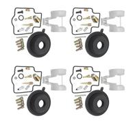 DIQXLGS Carburador 4 Set para Kawasaki ZX600 ZZR600 ZX6R ZX-6 1990-2005 ZX ZZR 600 6R Reparación De Carburador Asiento De Aguja Flotante Junta De Copa De Aceite Diafragma Piezas de Motor