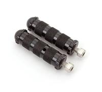 DIQXLGS CNC Aluminio Motocicleta Carrera Bicicleta Reposapiés Pedales Pedales Universal Para Motocicletas 8MM(NEGRO)