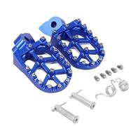 DIQXLGS CNC Foot Pegs Footpeg Pedals FootRest Para Y&amaha YZ 65 85 125 250 125X 250X 250FX 450FX WR 250F 450F YZF WRF 250 450(Blue pin)