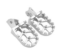 DIQXLGS CNC Reposapiés Estriberas Apoyapies Soporte Para SurRon Para Light Bee X Para Light Bee S Eléctrico Motocross Universal(Plata)