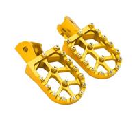 DIQXLGS CNC Reposapiés Estriberas Apoyapies Soporte Para SurRon Para Light Bee X Para Light Bee S Eléctrico Motocross Universal(Oro)