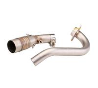 DIQXLGS Colector De Escape Motocicleta Para Y&amaha XMAX300 XMAX 300 2017-2024 De Acero Inoxidable Y Aleación Titanio Tubo Enlace Delantero De 51 Mm(Acero inoxidable C)