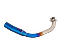 DIQXLGS Colector De Escape Motocicleta Para Y&amaha XMAX300 XMAX 300 2017-2024 De Acero Inoxidable Y Aleación Titanio Tubo Enlace Delantero De 51 Mm(Aleación de titanio B)