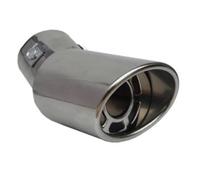 DIQXLGS Decoración Automotriz Silenciador Boquilla Escape Modelado Para N&issan Para X-Trail Para Qashqai Para Altima 370Z Para Xmotion(Gris plateado,Doblado)