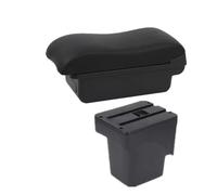 DIQXLGS Descansabrazos Auto Caja De Almacenamiento Accesorios Coche Para F&ord Para Focus 2 Descansabrazos Para Focus 2 Mk2 2005-2011(Una línea negra Sin USB)
