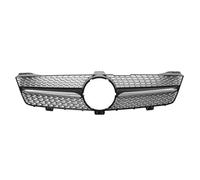 DIQXLGS Diamonds Style Paragolpes Delantero Rejilla Capó Malla Rejilla Para Mercedes Para Benz CLS W219 CLS350 CLS500 2005-2008(Negro Plata)