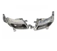 DIQXLGS Embellecedor De Cubierta Decorativa Para Tubo De Escape Trasero De Coche Silenciador De Cola Para Hyundai Para Santa Fe DM 2013-2015 Acero Inoxidable(Izquierda y derecha)
