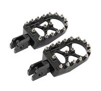 DIQXLGS Estriberas Anchas Reposapiés Conductor Pasajero Delantero Trasero CNC Para Harley Para Softail Fat Bob Para Breakout Para Street Bob(Frente negro)