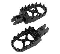 DIQXLGS Estriberas Anchas Reposapiés Conductor Pasajero Delantero Trasero CNC Para Harley Para Softail Fat Bob Para Breakout Para Street Bob(All black Front)