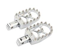 DIQXLGS Estriberas Anchas Reposapiés Conductor Pasajero Delantero Trasero CNC Para Harley Para Softail Fat Bob Para Breakout Para Street Bob(Parte trasera cromada)